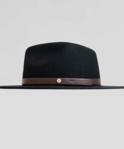 Dapper Men's Felt Fedora Hatâ€“Black